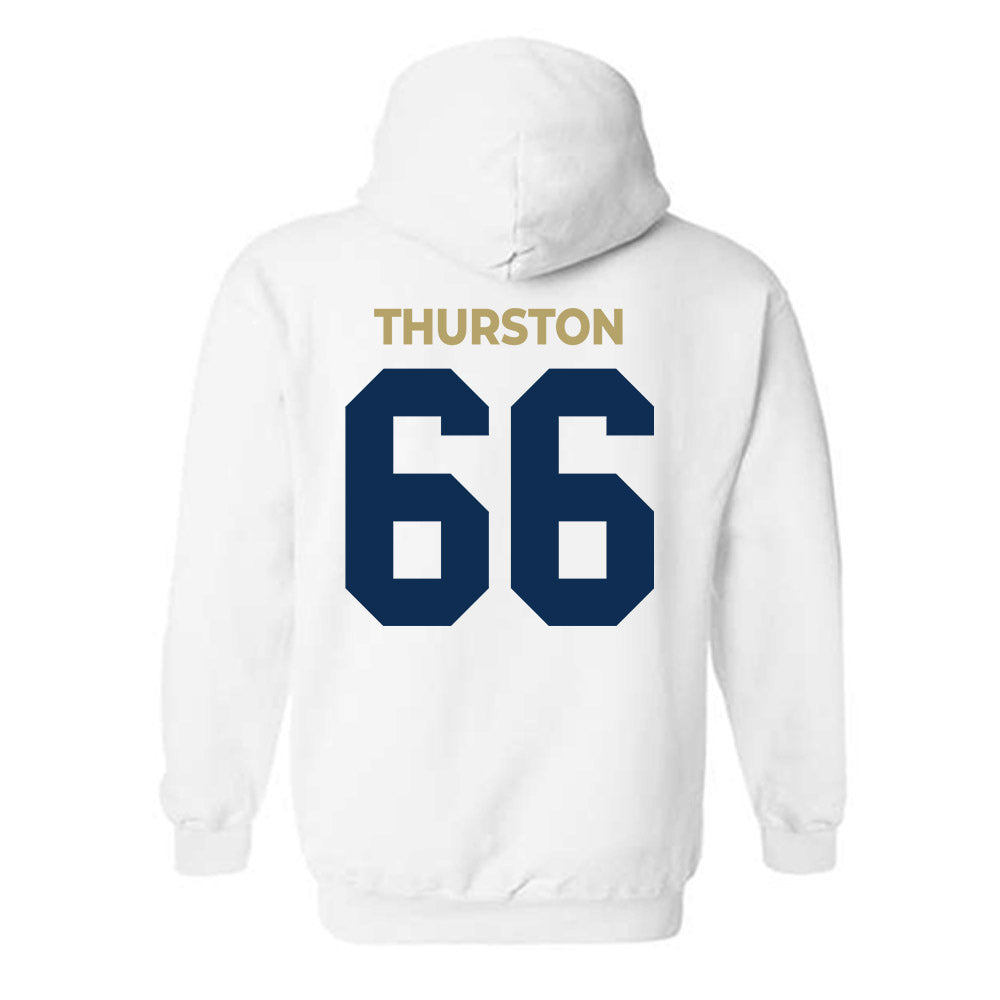 UC Davis - NCAA Football : Jezniah Thurston - Classic Shersey Hooded Sweatshirt-1