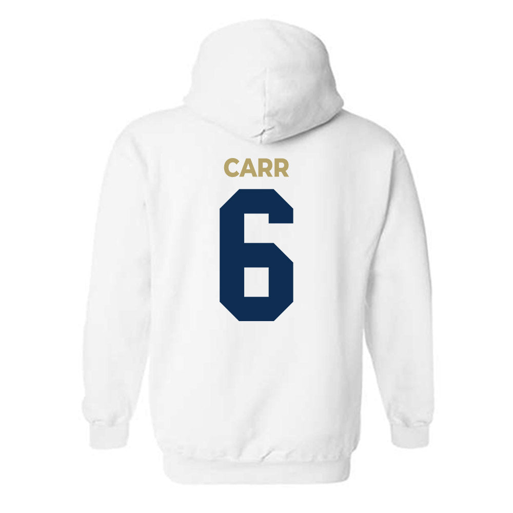 UC Davis - NCAA Football : Trey Carr - Classic Shersey Hooded Sweatshirt-1