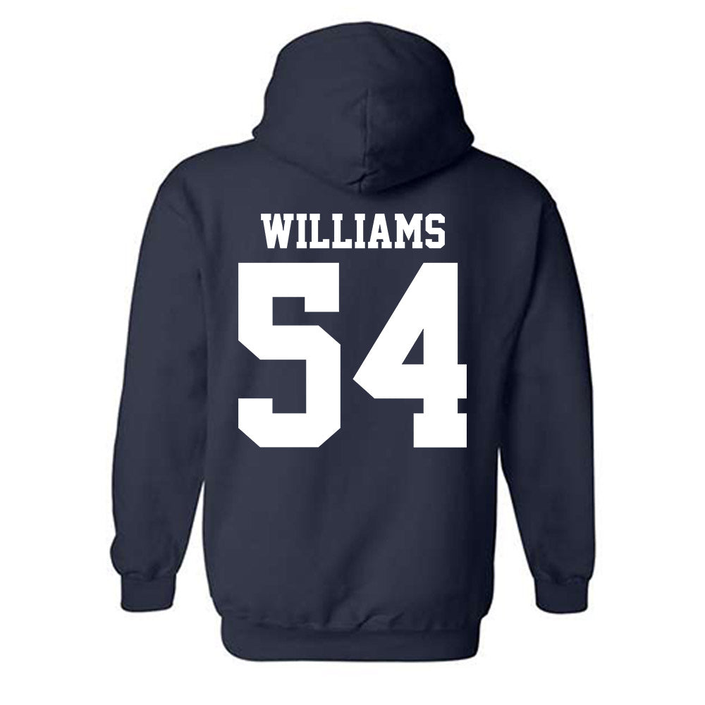 UC Davis - NCAA Football : Jake Williams - Classic Shersey Hooded Sweatshirt-1