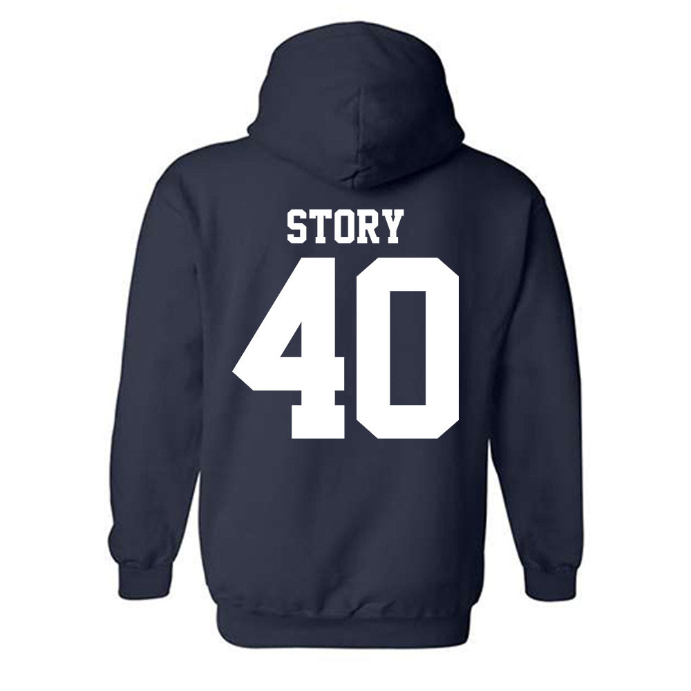 UC Davis - NCAA Baseball : Zach Story - Classic Shersey Hooded Sweatshirt-1