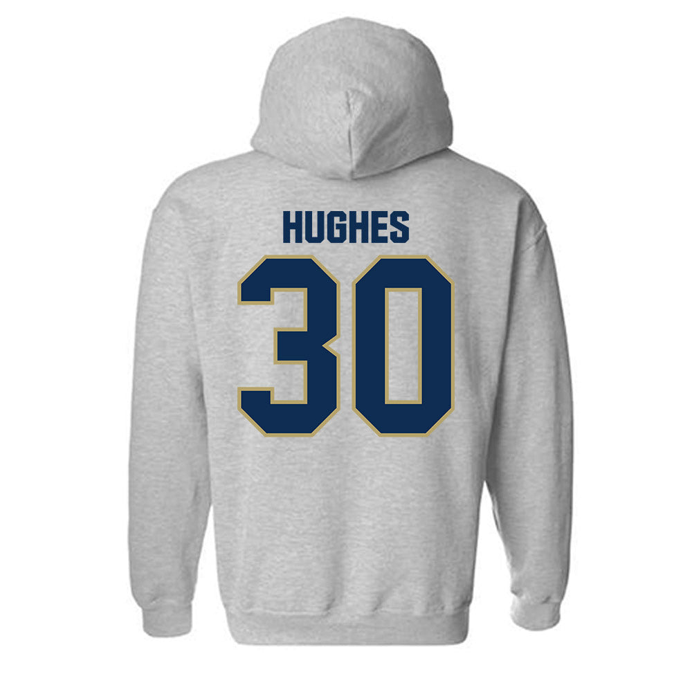 UC Davis - NCAA Football : Tyler Hughes - Classic Shersey Hooded Sweatshirt-1