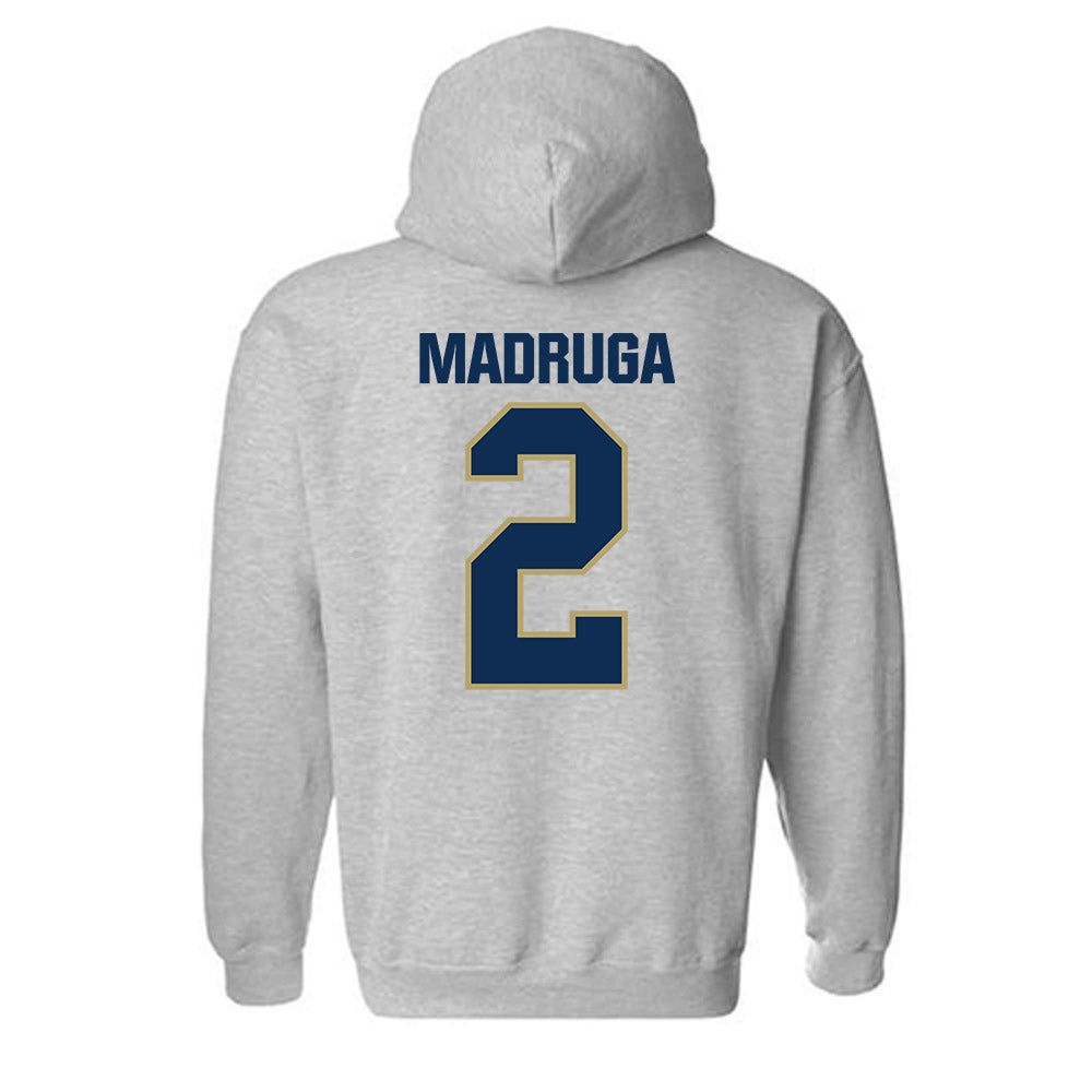 UC Davis - NCAA Football : Macray Madruga - Classic Shersey Hooded Sweatshirt-1