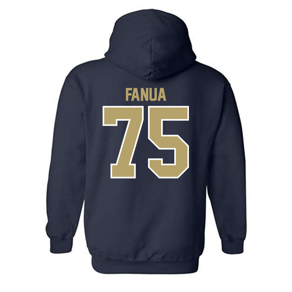 UC Davis - NCAA Football : Henry Fanua - Classic Fashion Shersey Hooded Sweatshirt-1