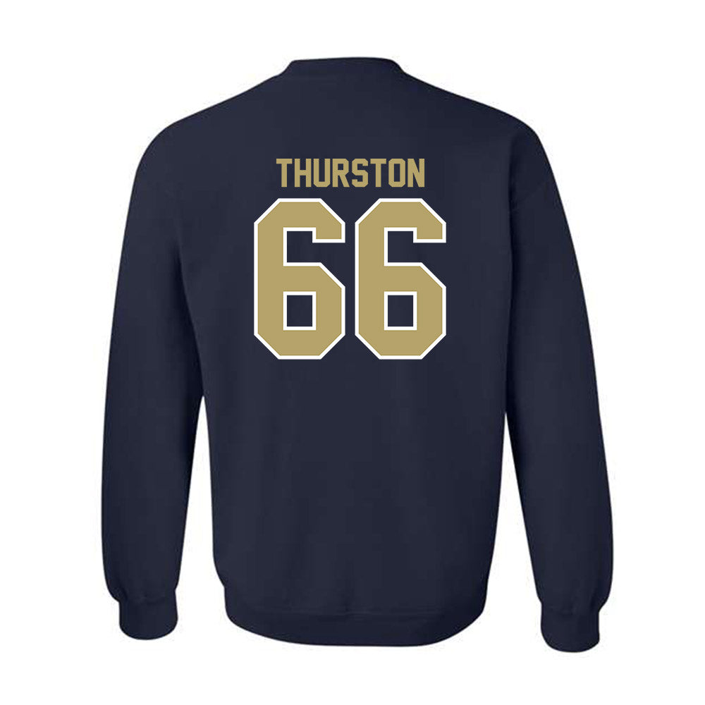 UC Davis - NCAA Football : Jezniah Thurston - Classic Fashion Shersey Crewneck Sweatshirt-1