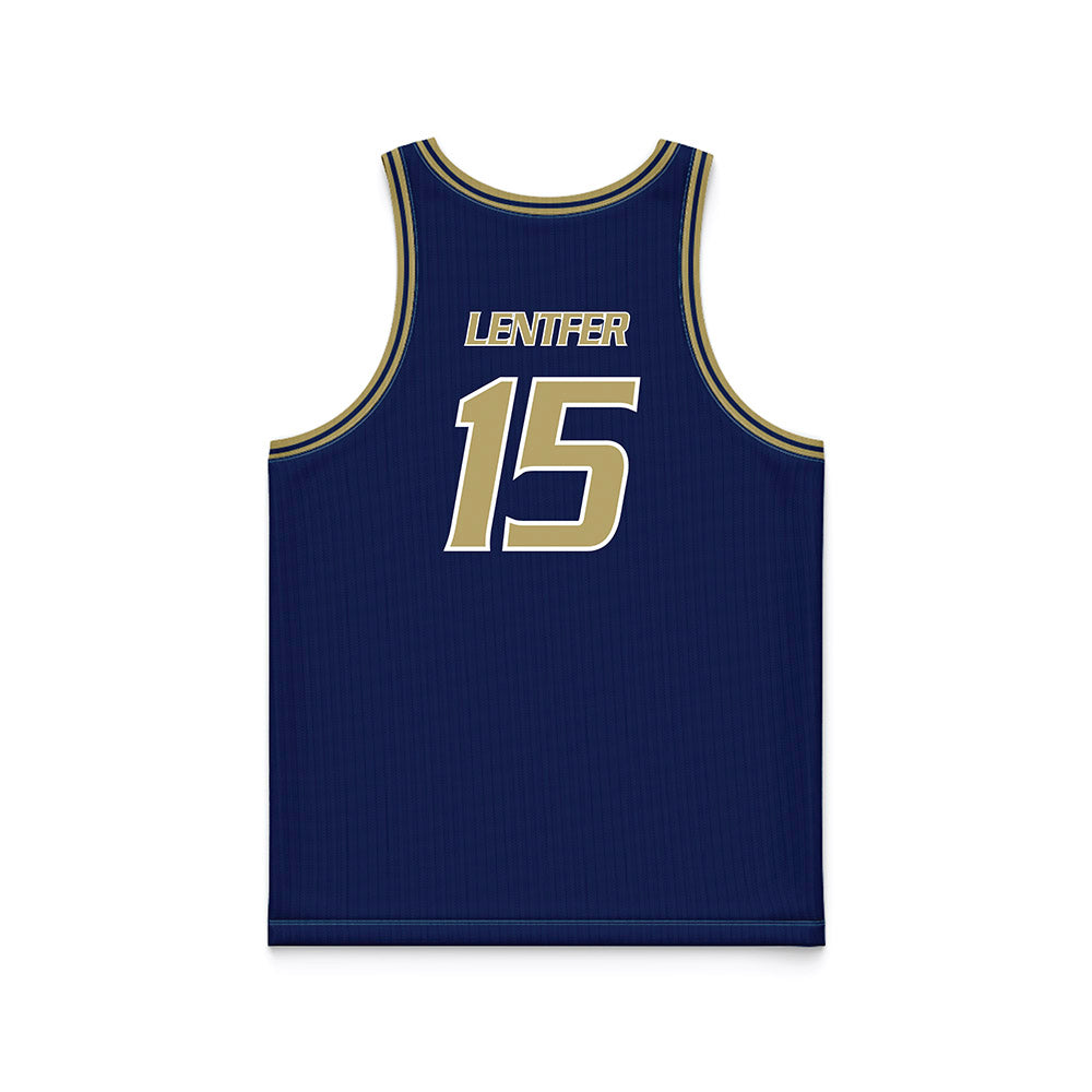 UC Davis - NCAA Women's Basketball : Sophie Lentfer - Blue Basketball Jersey-1
