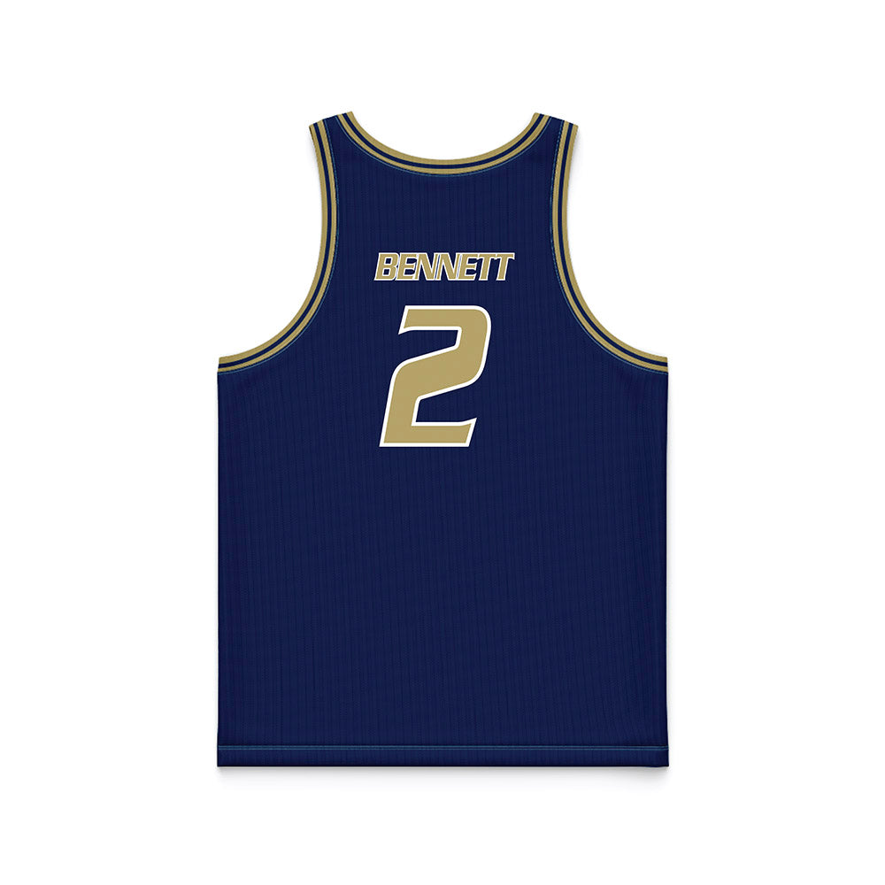 UC Davis - NCAA Women's Basketball : Ryann Bennett - Blue Basketball Jersey-1