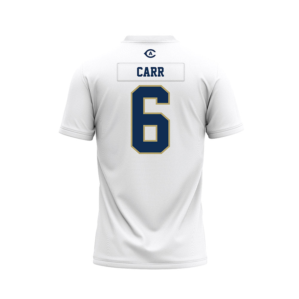 UC Davis - NCAA Football : Trey Carr - White Premium Football Jersey-1