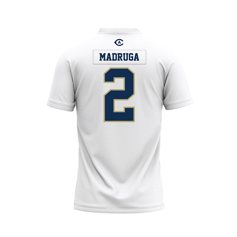 UC Davis - NCAA Football : Macray Madruga - White Premium Football Jersey-1