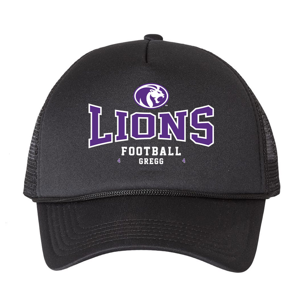 North Alabama - NCAA Football : Noah Gregg - Trucker Hat-0