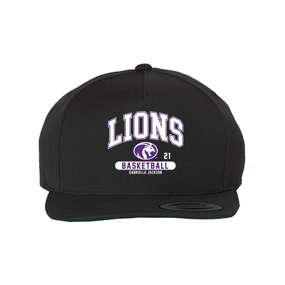 North Alabama - NCAA Women's Basketball : Gabriella Jackson - Snapback Hat-0