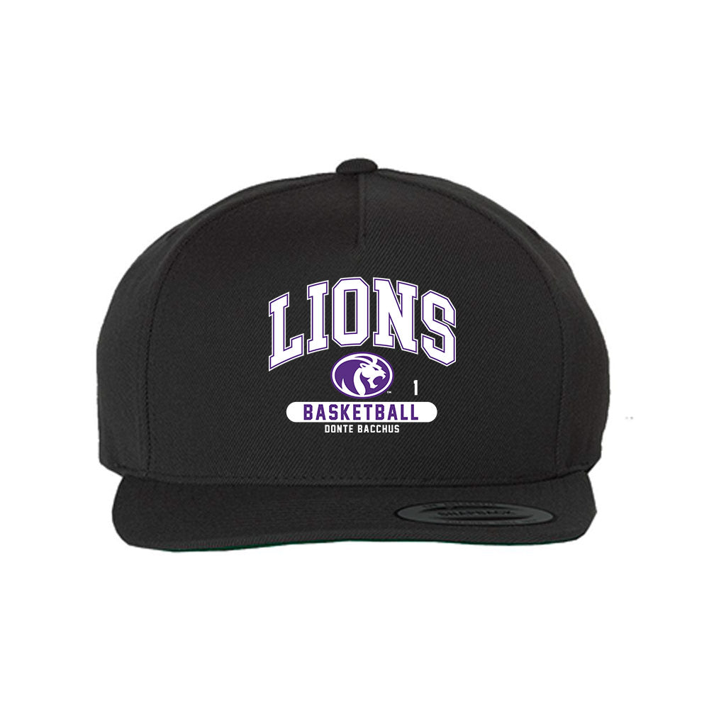North Alabama - NCAA Men's Basketball : Donte Bacchus - Snapback Hat-0