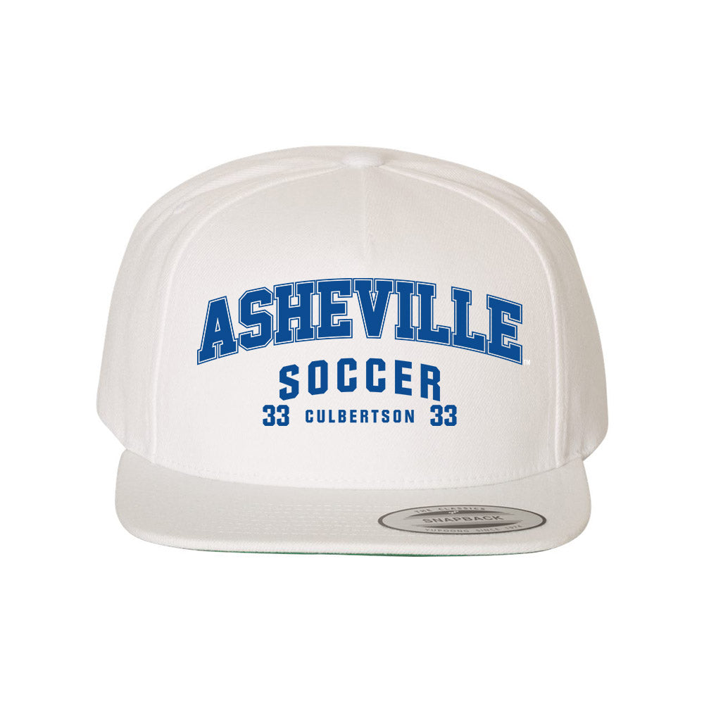 UNC Asheville - NCAA Men's Soccer : Dylan Culbertson - Snapback Hat-0