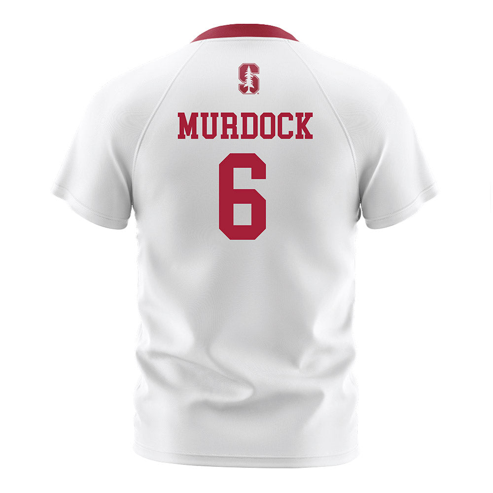 Stanford - NCAA Women's Soccer : Sophie Murdock - White Soccer Jersey-1