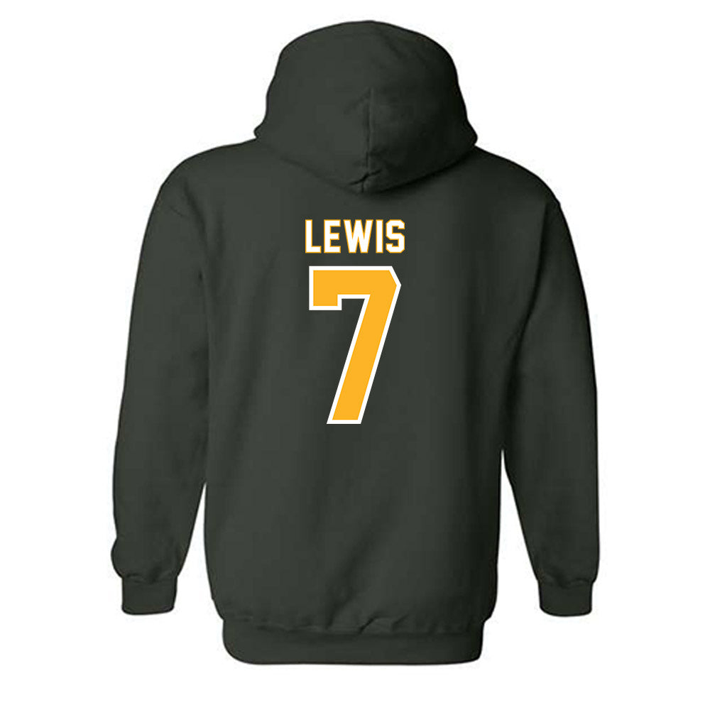 USFCA - NCAA Baseball : Jordan Lewis - Classic Shersey Hooded Sweatshirt-1