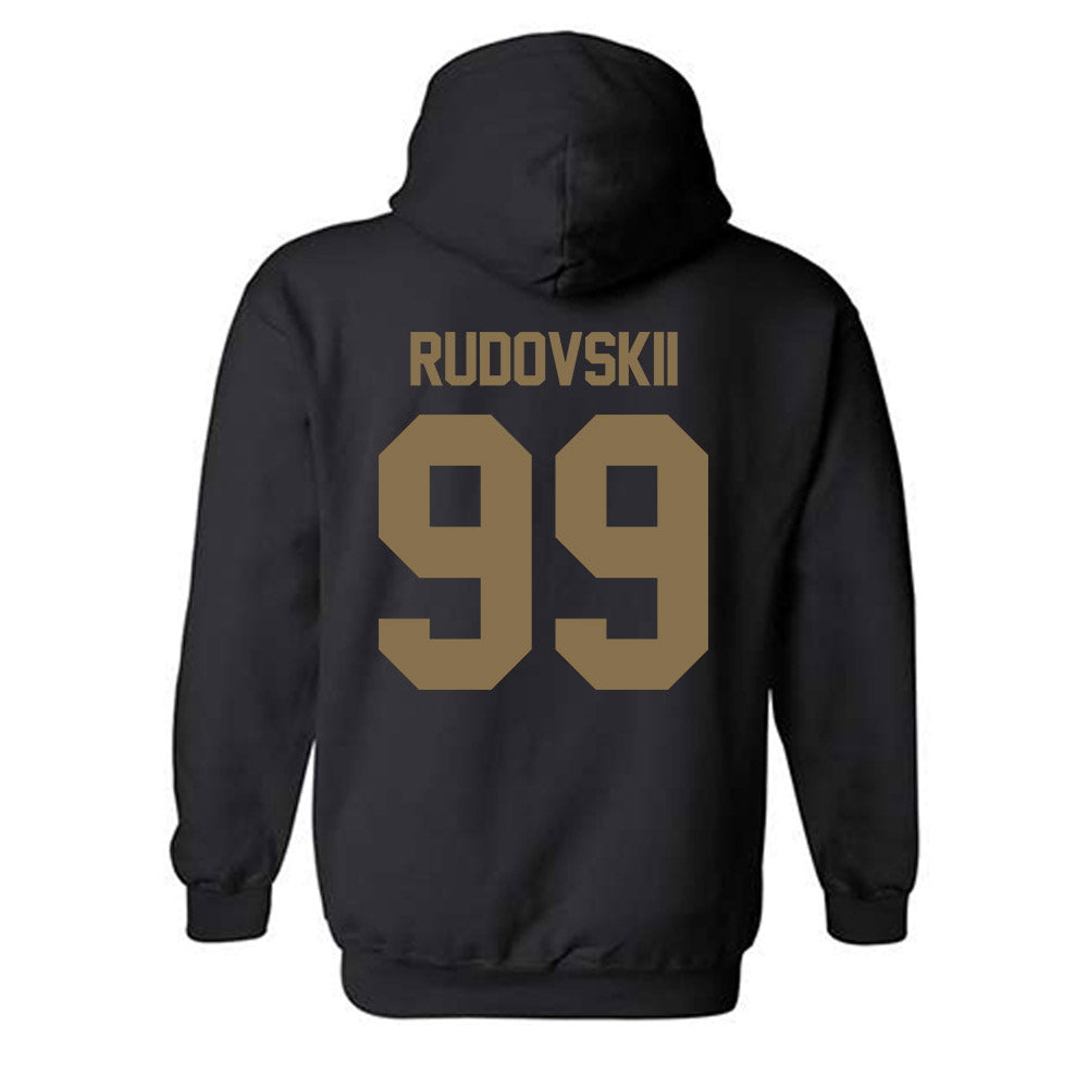 Bryant - NCAA Men's Basketball : Tim Rudovskii - Classic Fashion Shersey Hooded Sweatshirt-1