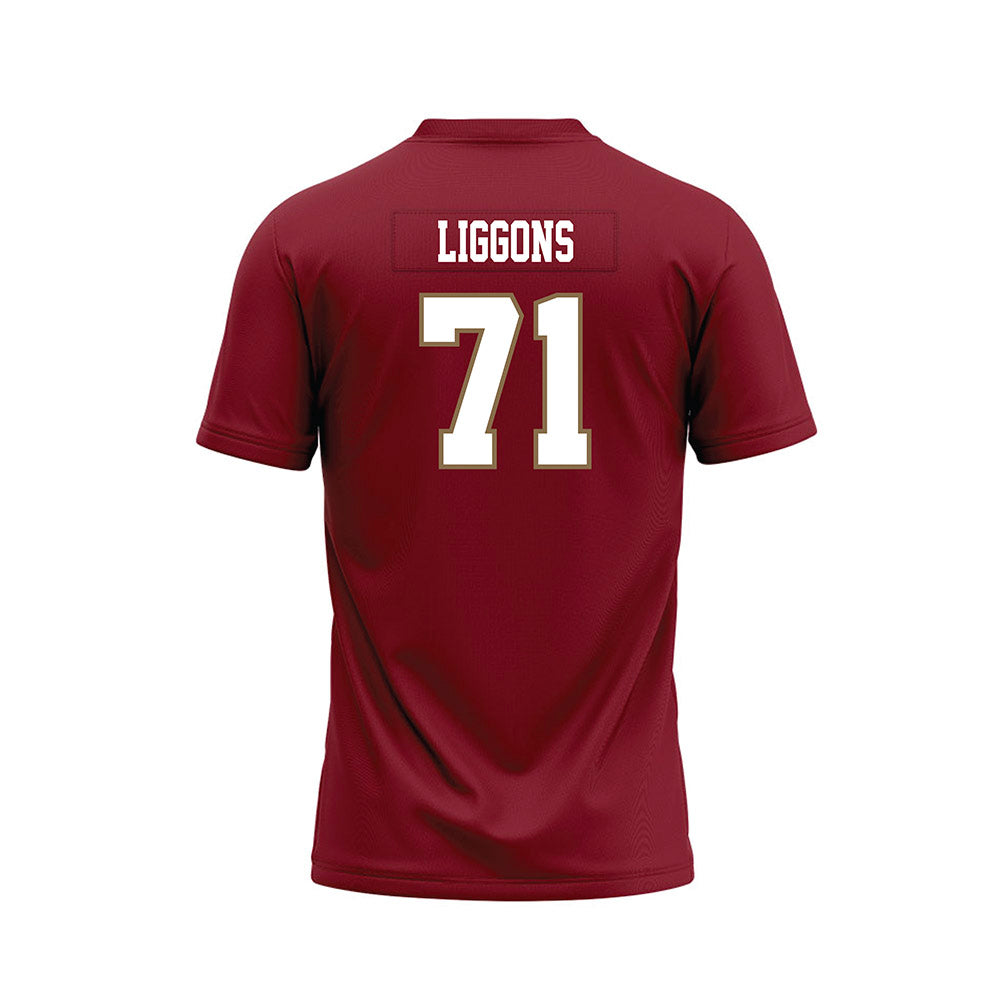 Lafayette College - NCAA Football : Zen Liggons - Red Premium Football Jersey-1