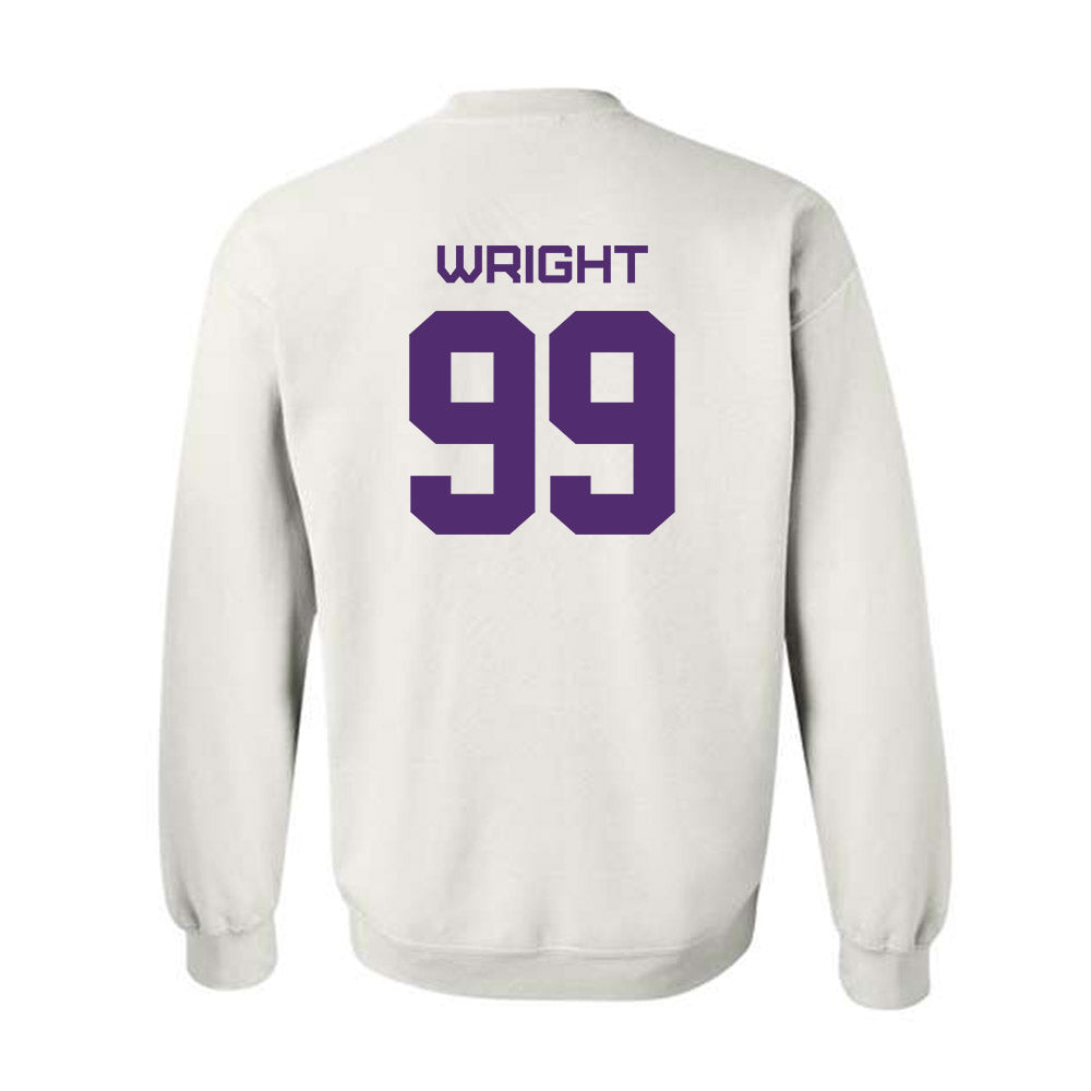 Albany - NCAA Football : Kion Wright - Classic Shersey Crewneck Sweatshirt-1