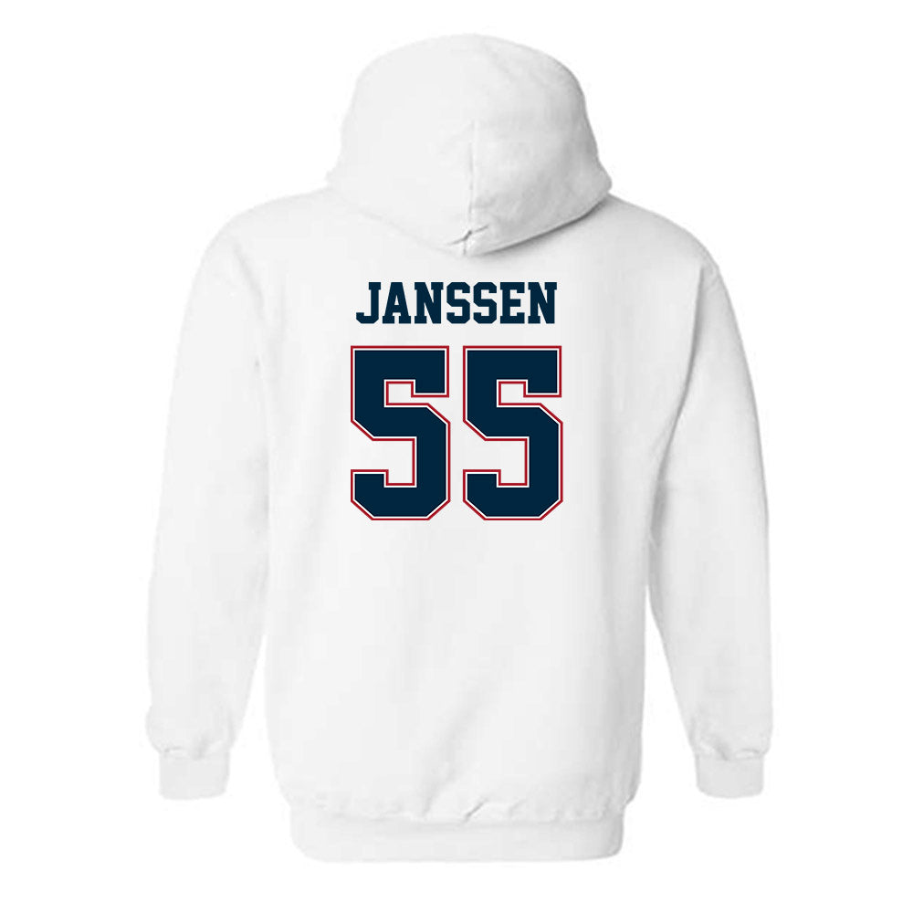 Wyoming - NCAA Football : Kalvin Janssen - Classic Fashion Shersey Hooded Sweatshirt-1
