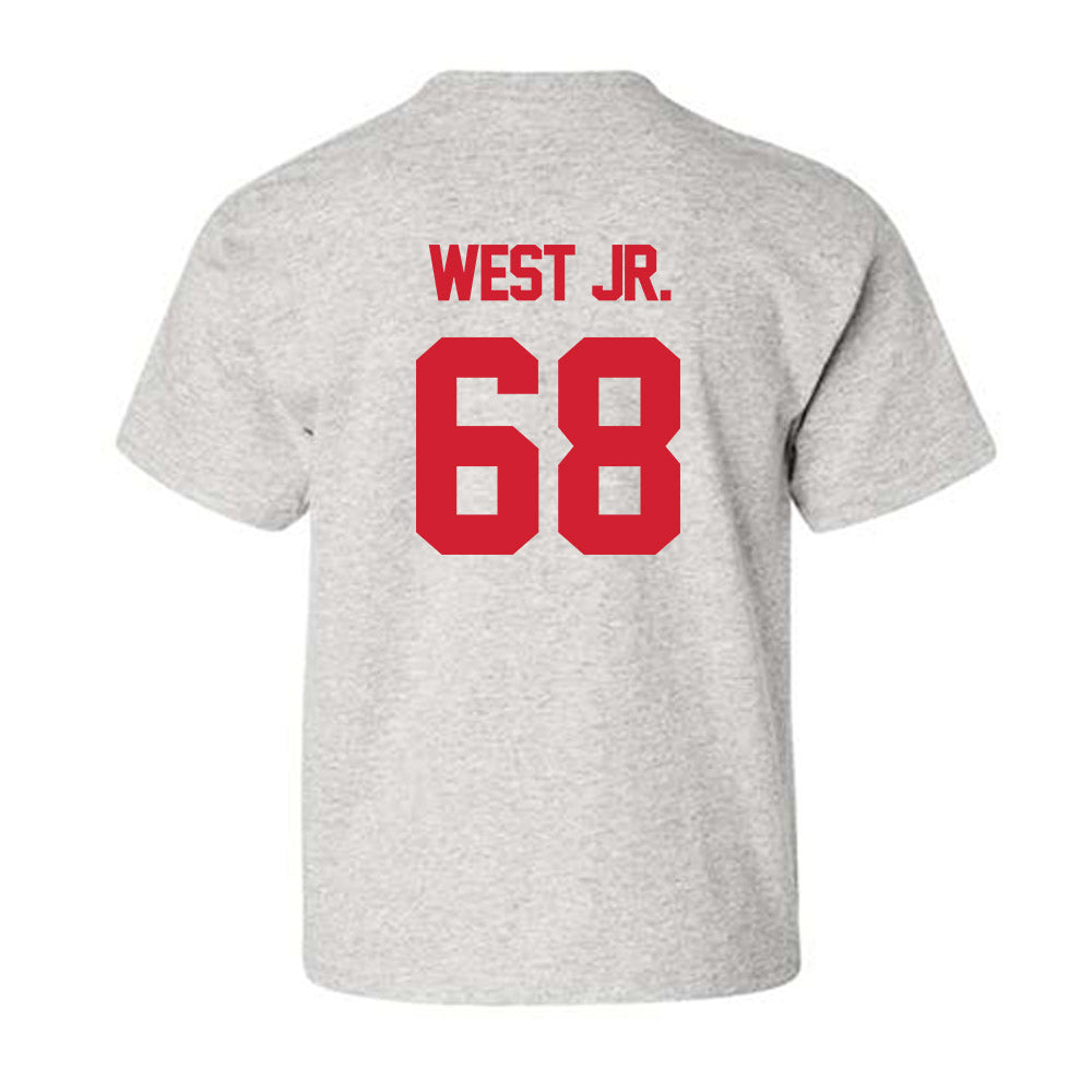 Louisiana - NCAA Football : Fitzgerald West Jr. - Sports Shersey Youth T-Shirt-1
