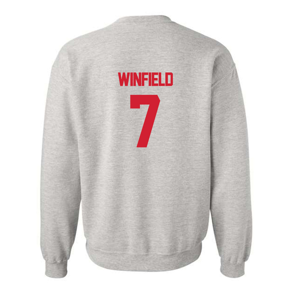 Louisiana - NCAA Football : Lunch Winfield - Sports Shersey Crewneck Sweatshirt-1