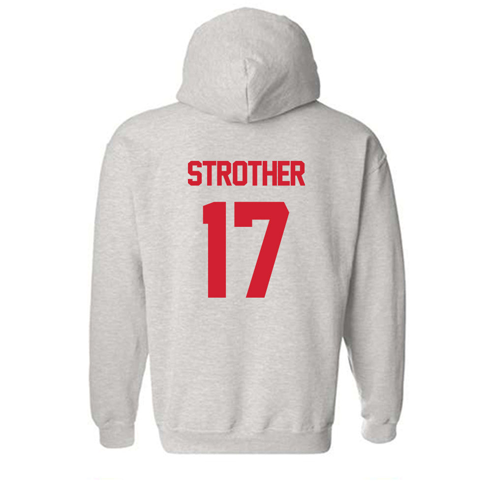 Louisiana - NCAA Football : Landon Strother - Sports Shersey Hooded Sweatshirt-1