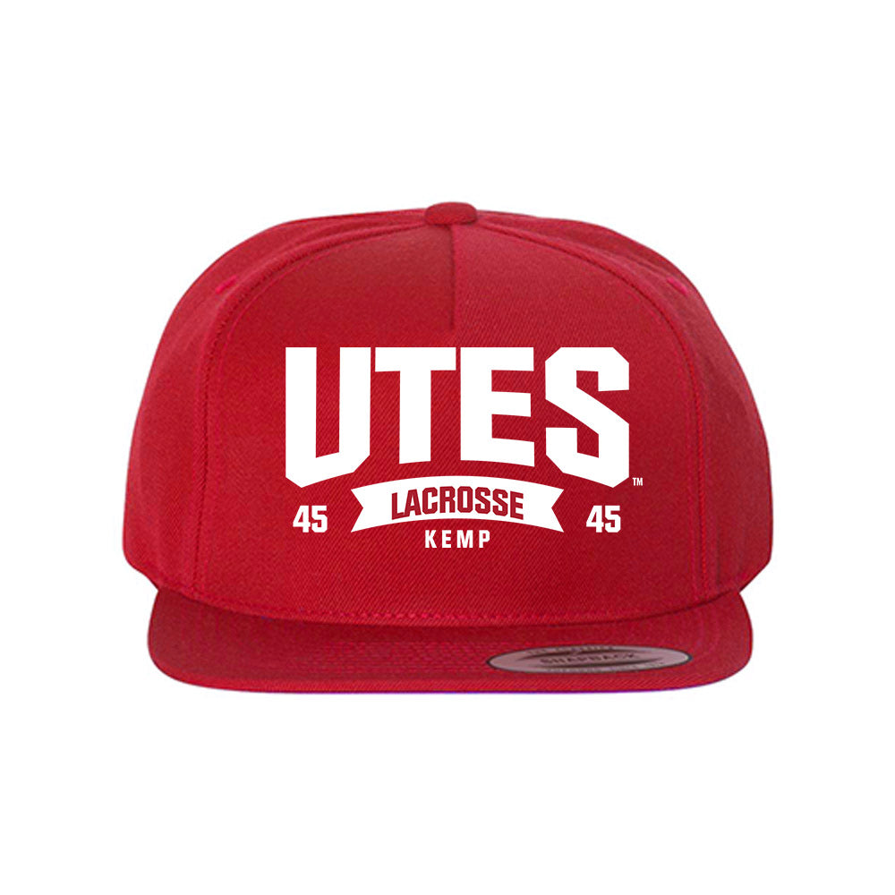 Utah - NCAA Men's Lacrosse : Ryker Kemp - Snapback Hat-0