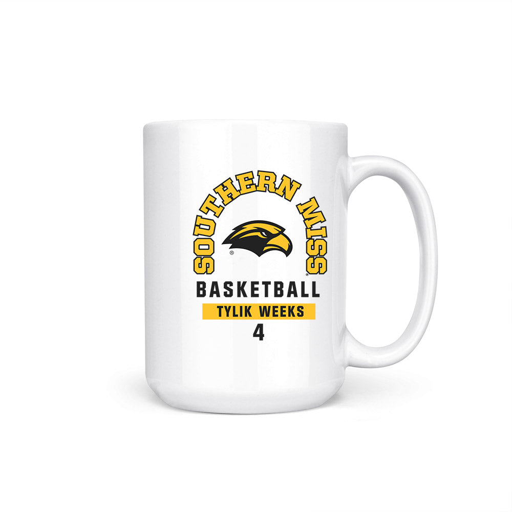 Southern Miss - NCAA Men's Basketball : Tylik Weeks - Coffee Mug-0