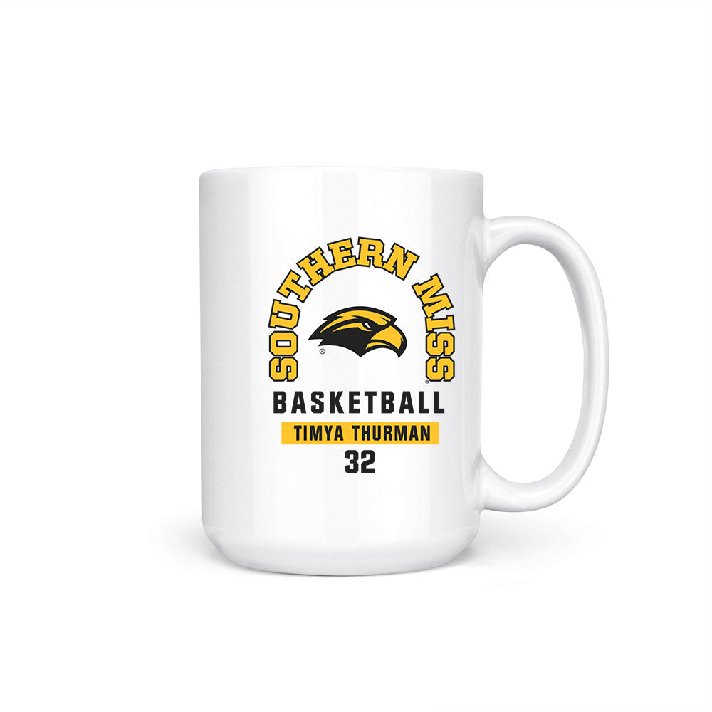 Southern Miss - NCAA Women's Basketball : Timya Thurman - Coffee Mug-0