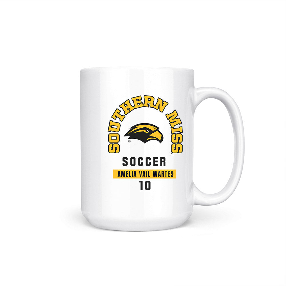 Southern Miss - NCAA Women's Soccer : Amelia Vail Wartes - Coffee Mug-0