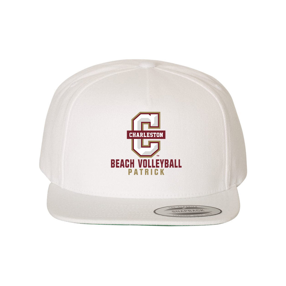 Charleston - NCAA Beach Volleyball : Jordan Patrick - Snapback Hat-0