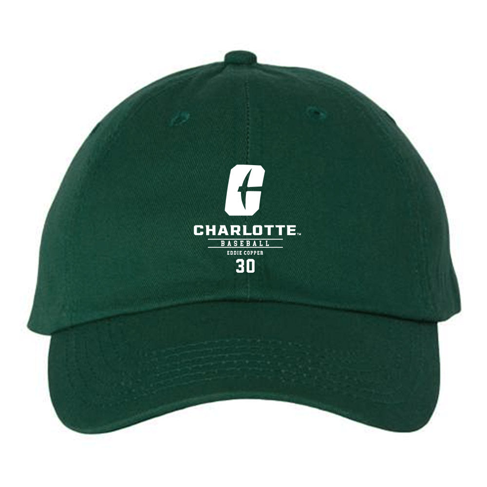 UNC Charlotte - NCAA Baseball : Eddie Copper - Dad Hat-0