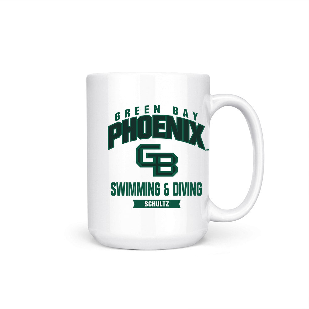 UW Green Bay - NCAA Women's Swimming & Diving : Ella Schultz - Coffee Mug-0