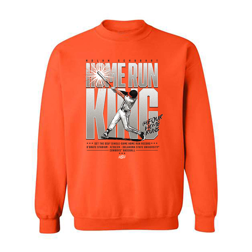 Oklahoma State - NCAA Baseball : Nolan Schubart - Crewneck Sweatshirt Individual Caricature