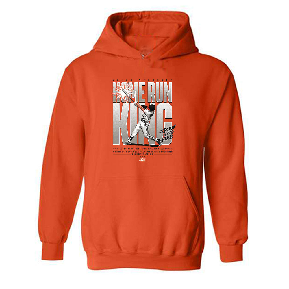 Oklahoma State - NCAA Baseball : Nolan Schubart - Hooded Sweatshirt Individual Caricature