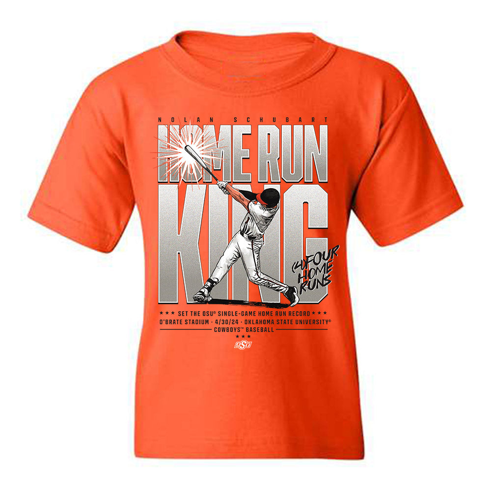 Oklahoma State - NCAA Baseball : Nolan Schubart - Youth T-Shirt Individual Caricature