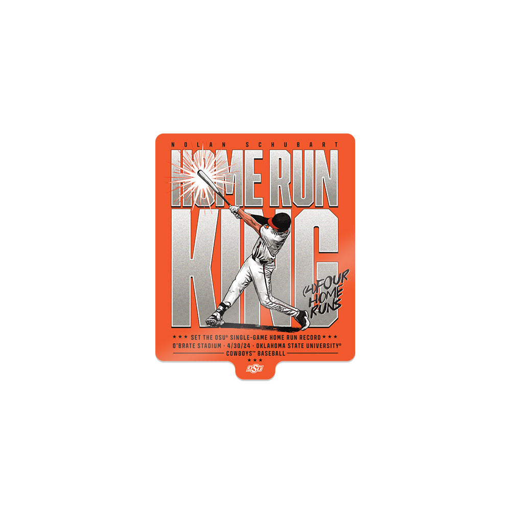 Oklahoma State - NCAA Baseball : Nolan Schubart - Sticker Individual Caricature