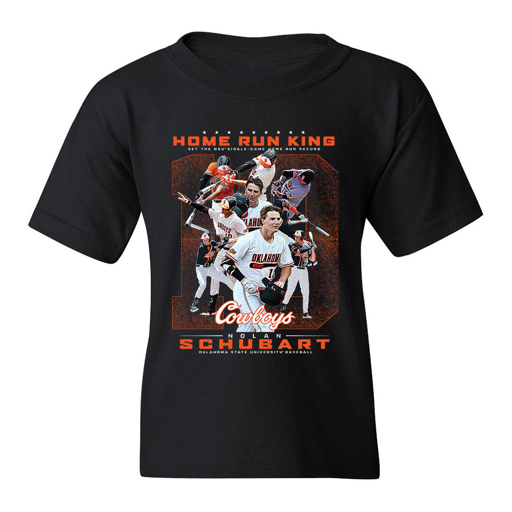 Oklahoma State - NCAA Baseball : Nolan Schubart - Youth T-Shirt Individual Caricature