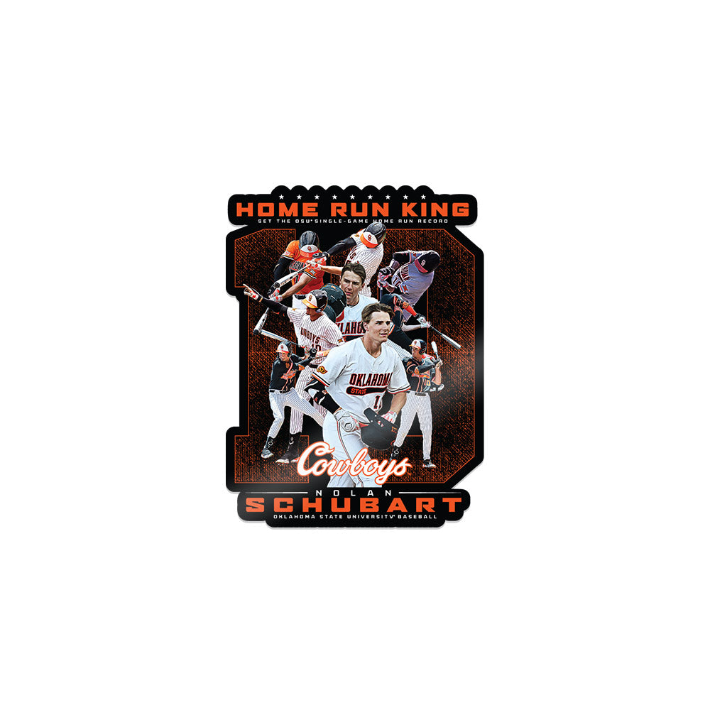 Oklahoma State - NCAA Baseball : Nolan Schubart - Sticker Individual Caricature