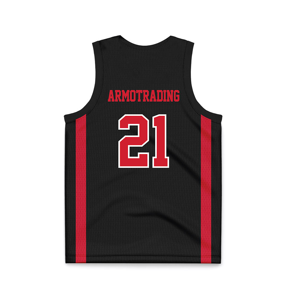 UNLV - NCAA Men's Basketball : Joel Armotrading - Black Basketball Jersey-1