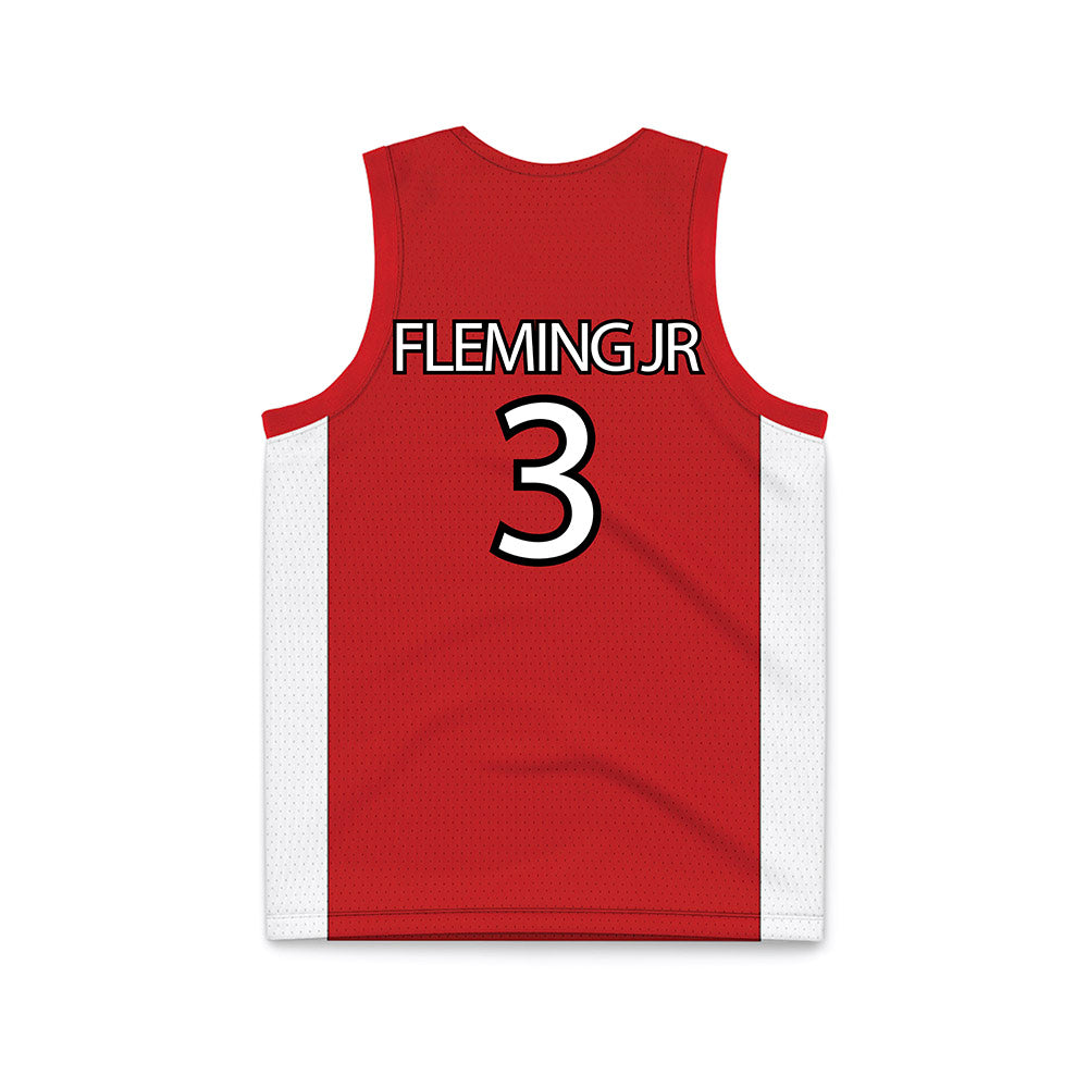 UNLV - NCAA Men's Basketball : Howard Fleming Jr - Red Basketball Jersey-1
