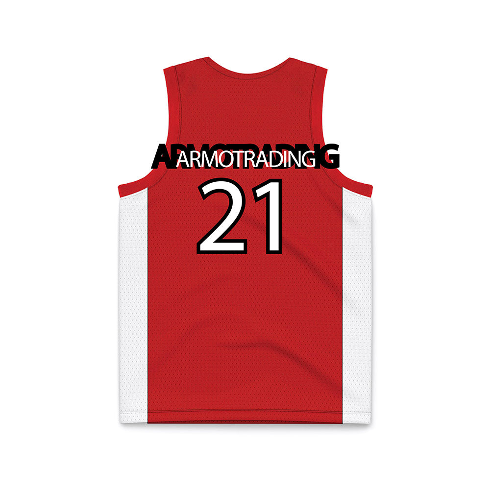 UNLV - NCAA Men's Basketball : Joel Armotrading - Red Basketball Jersey-1