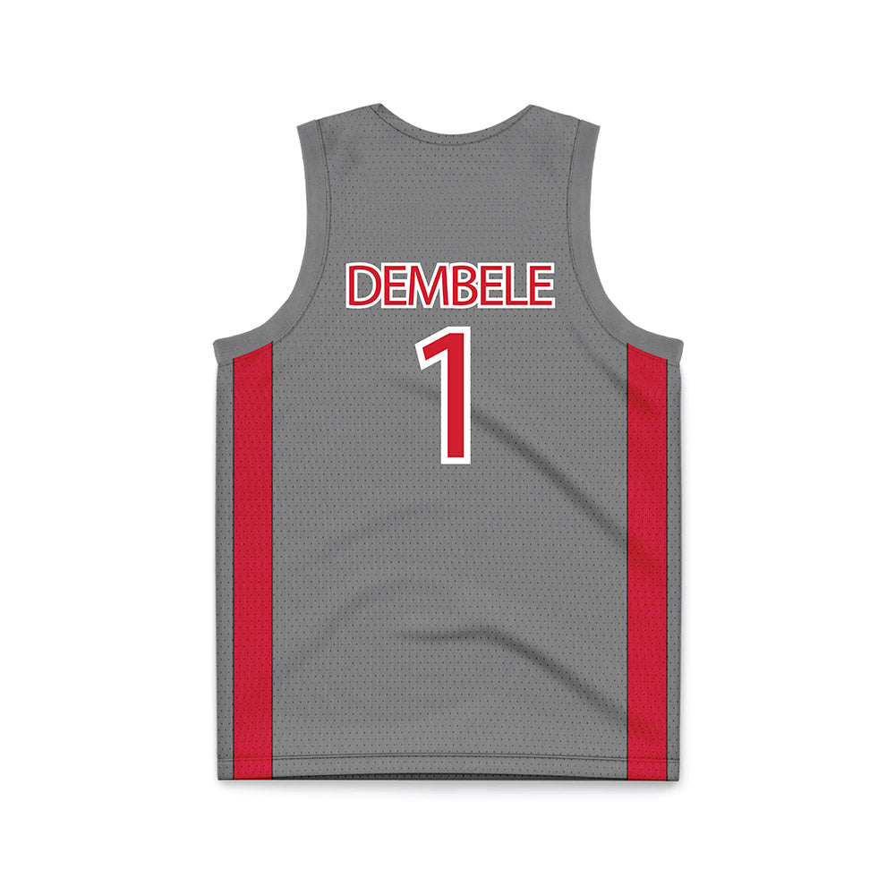 UNLV - NCAA Men's Basketball : Ladji Dembele - Grey Basketball Jersey-1