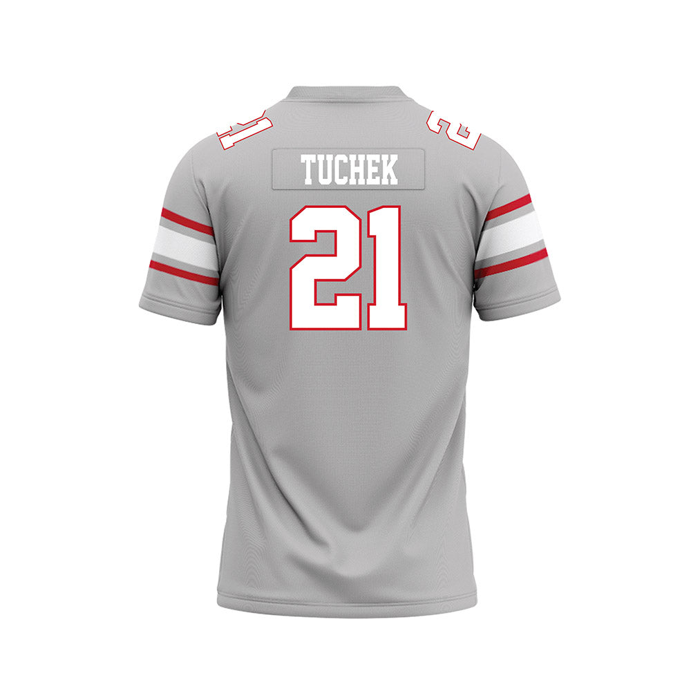 UNLV - NCAA Football : Joshua Tuchek - Grey Football Jersey-1