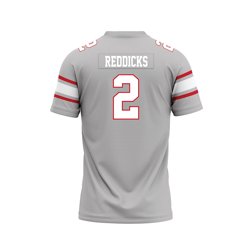 UNLV - NCAA Football : Taz Reddicks - Grey Football Jersey-1