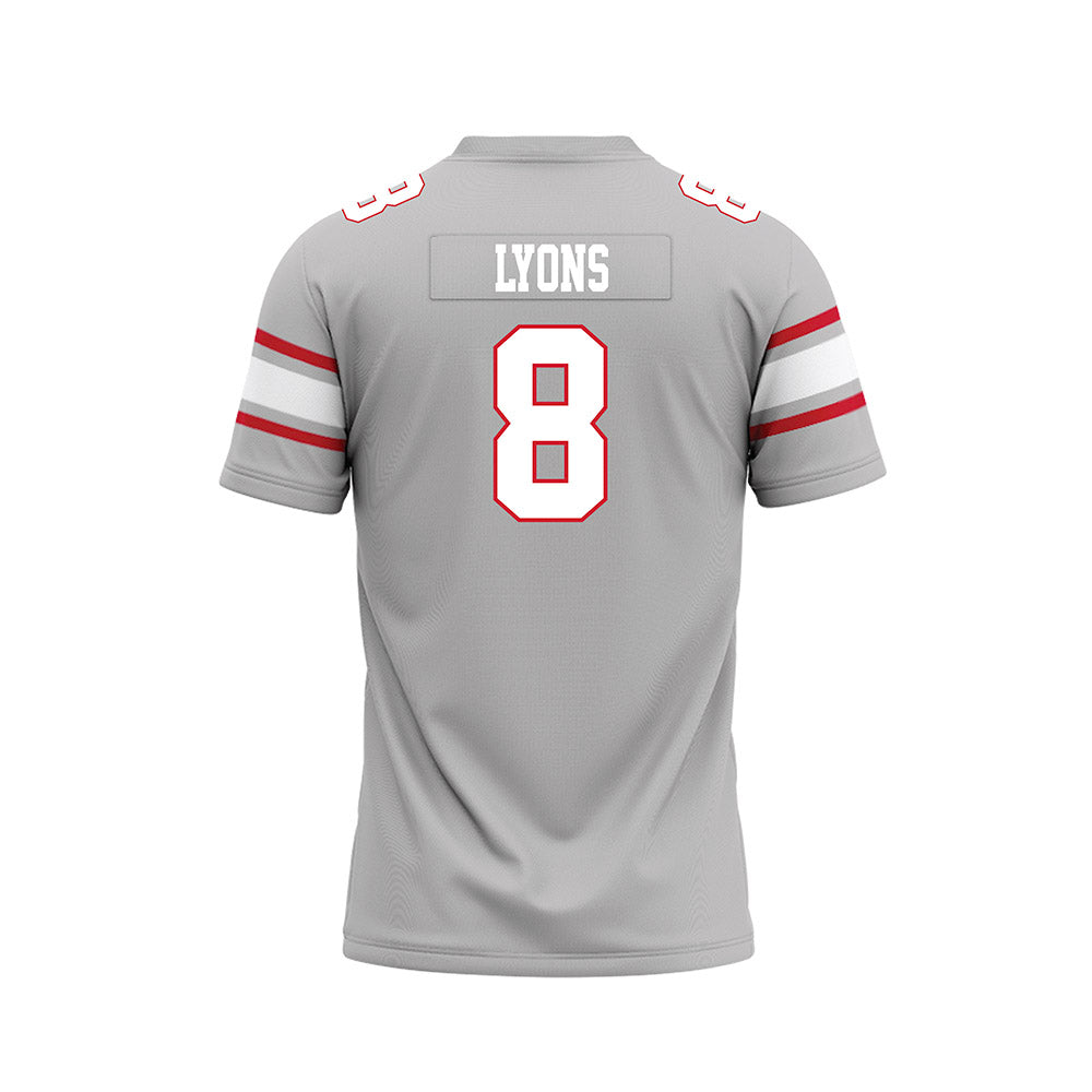 UNLV - NCAA Football : Taeshaun Lyons - Grey Football Jersey-1