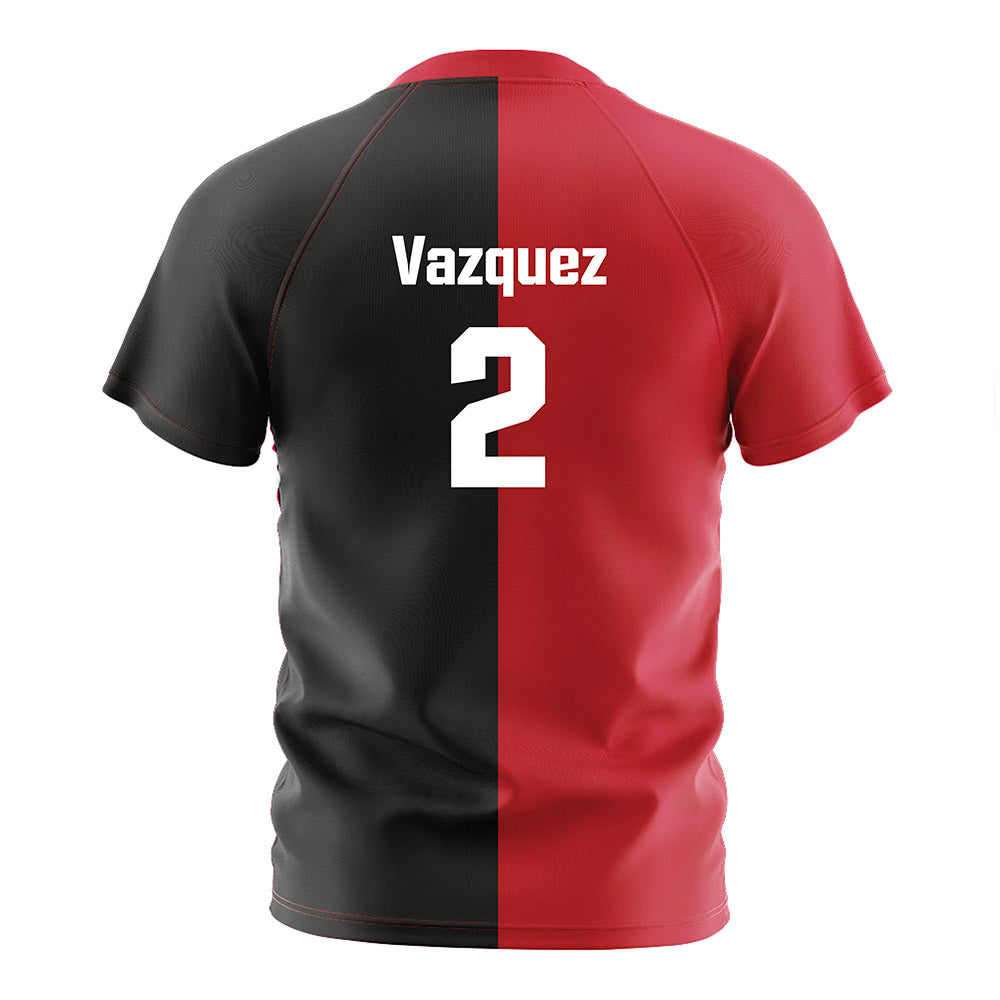 UNLV - NCAA Men's Soccer : Manuel Vazquez - Red/Black Soccer Jersey-1