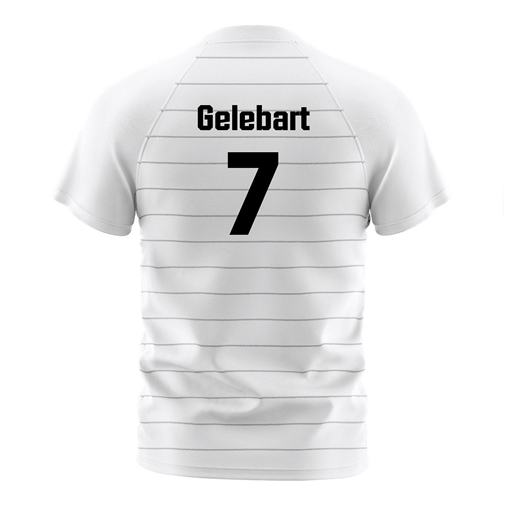 UNLV - NCAA Men's Soccer : Lucas Gelebart - White Striped Soccer Jersey-1