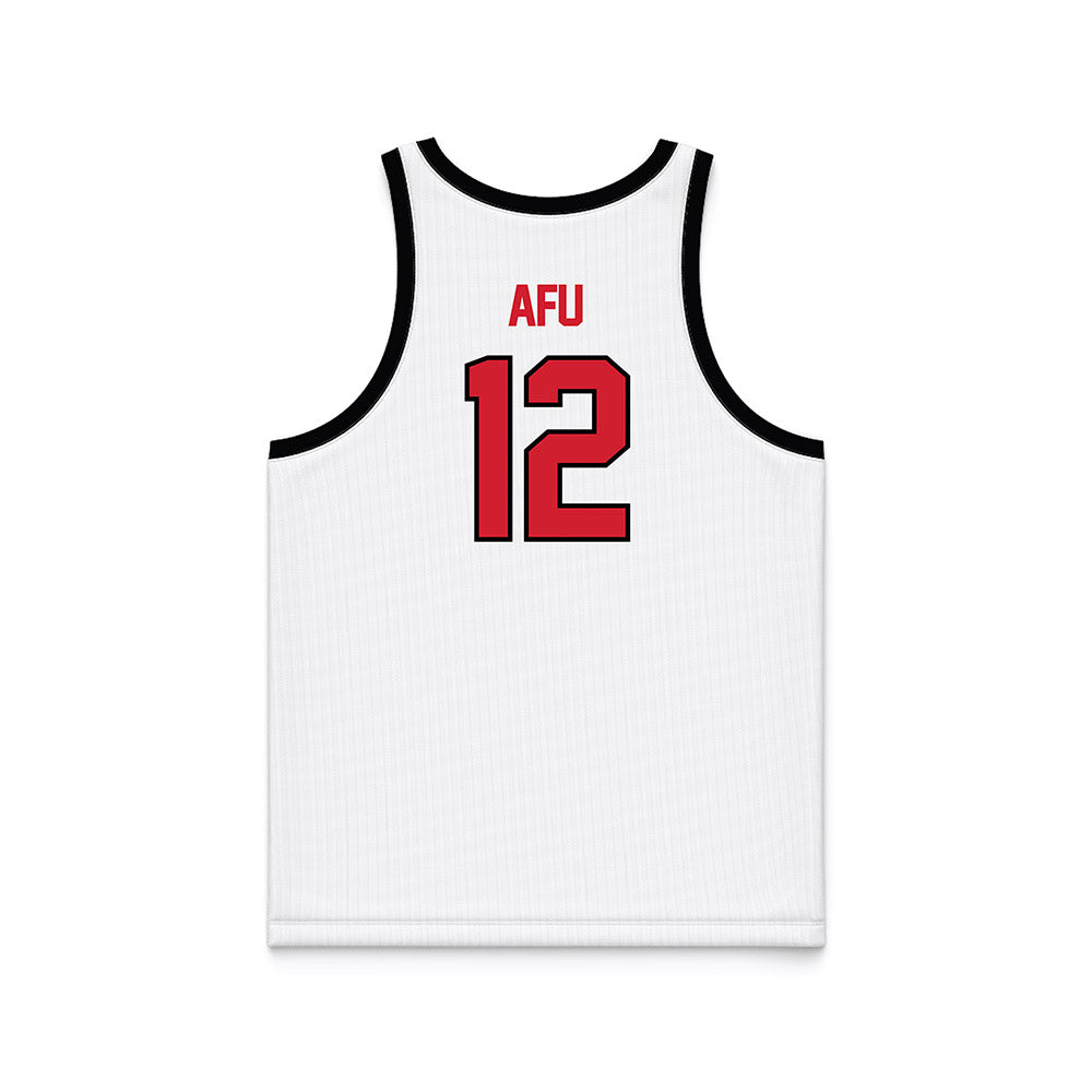 UNLV - NCAA Women's Basketball : Ongolea Afu - White/Red Basketball Jersey-1