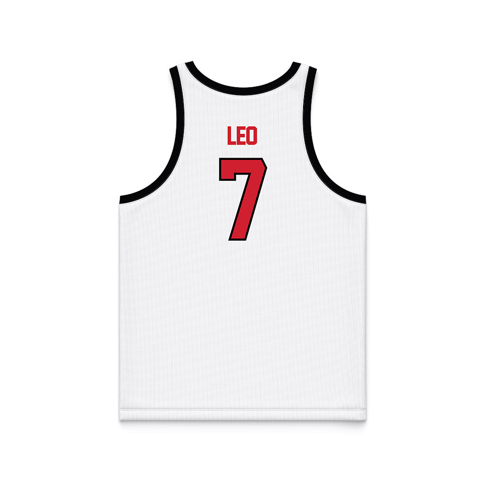 UNLV - NCAA Women's Basketball : Destiny Leo - White/Red Basketball Jersey-1