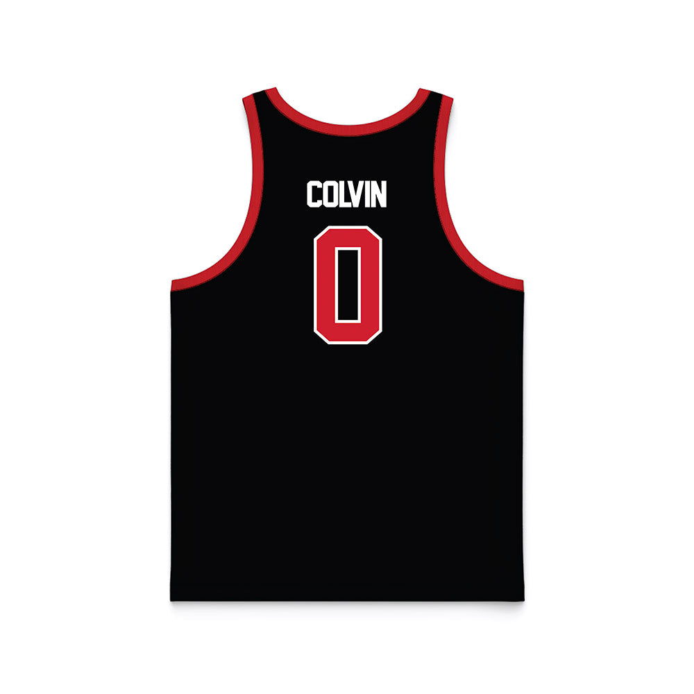 UNLV - NCAA Women's Basketball : Teagan Colvin - Black Basketball Jersey-1